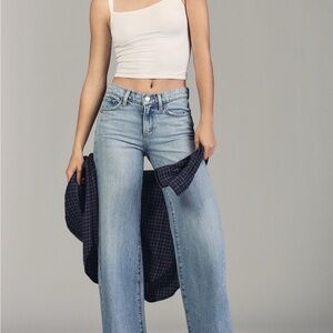 Joe's Jeans Lou Lou Low-Rise Wide-Leg Jeans